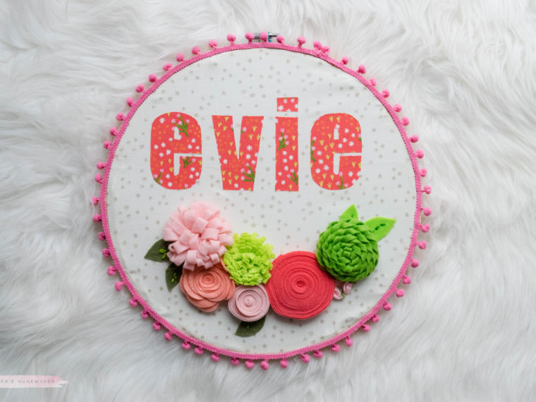 Make a Personalized Embroidery Hoop with HeatnBond EZ Print Sheets