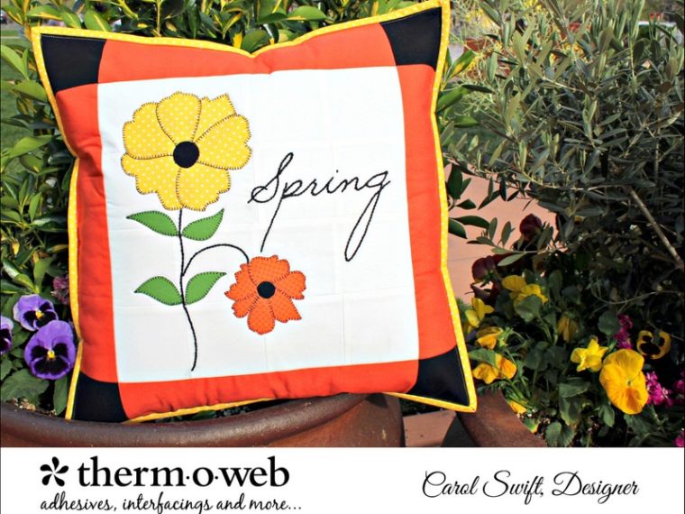 Bring On Spring Pillow with HeatnBond EZ Print Sheets