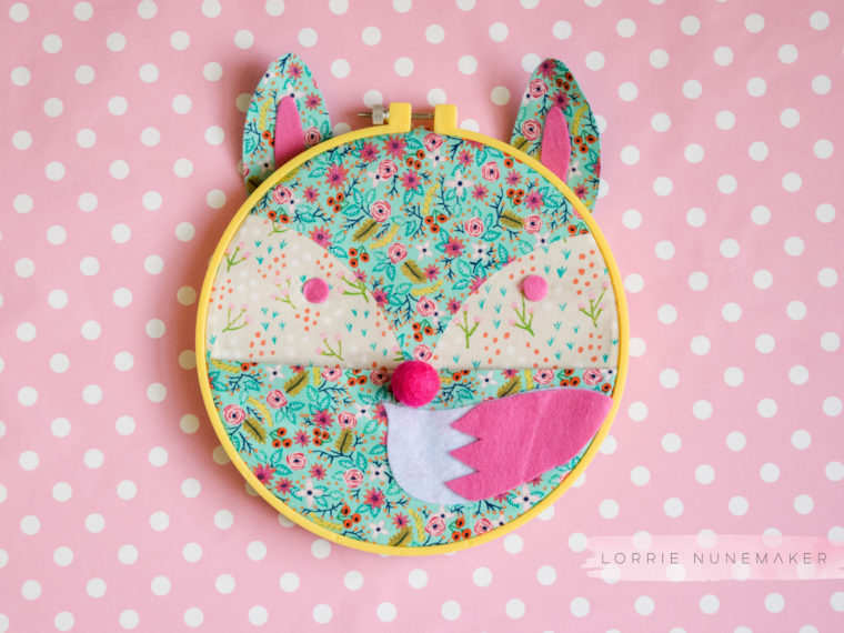 Foxy Embroidery Hoop Caddy with HeatnBond