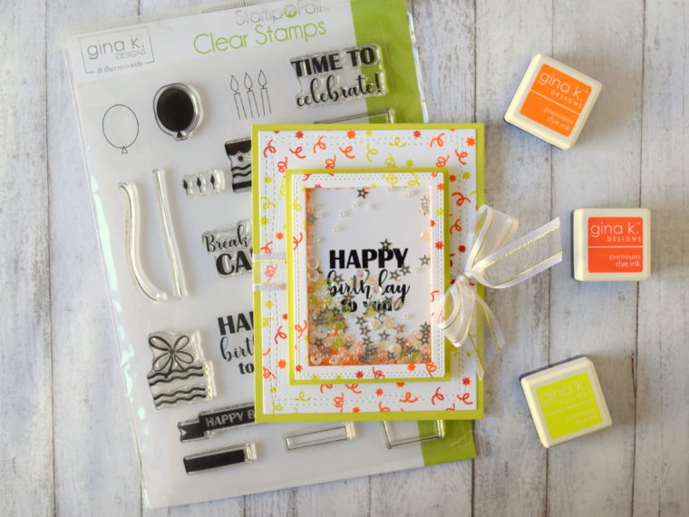 Celebrate in Style with Birthday Cards Featuring Gina K. Designs StampnFoil