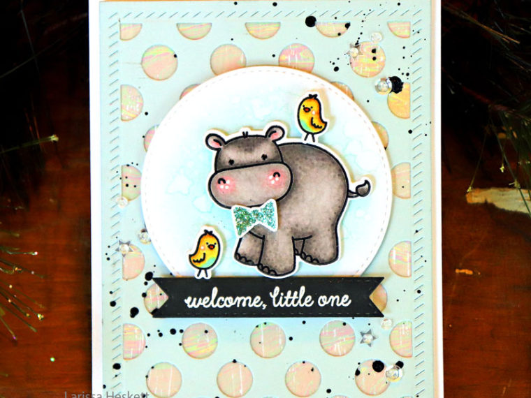 Welcome Little One Deco Foil Baby Card