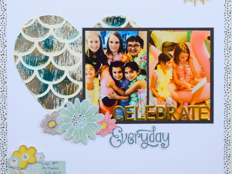 Celebrate Everyday Layout with Deco Foil
