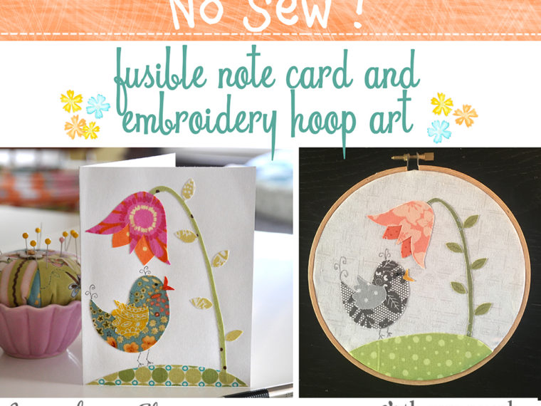 No Sew Embroidery Hoop Art and Card
