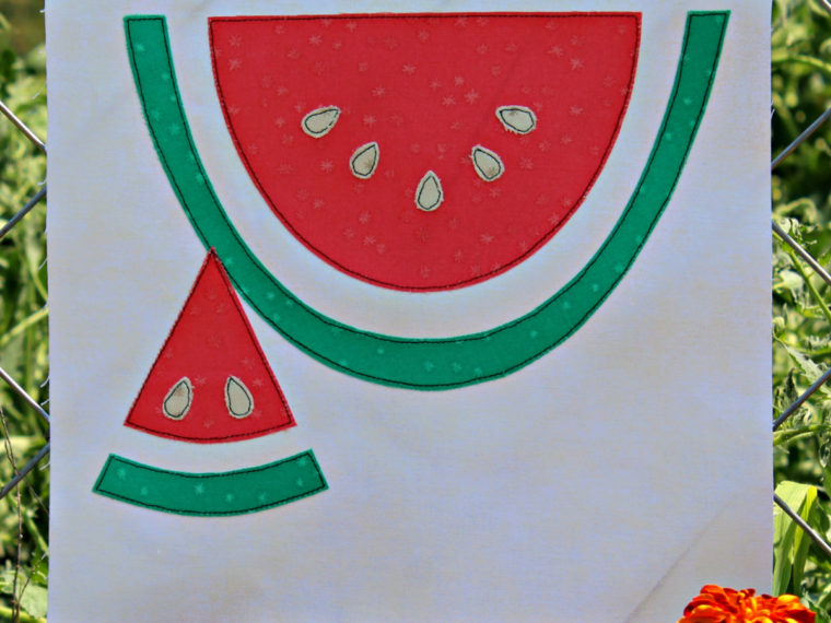 Watermelon Slice Quilt Block of the Month