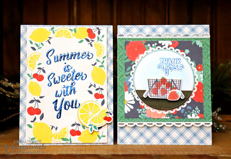 Deco Foil Transfer Gel Fruit Themed Cards