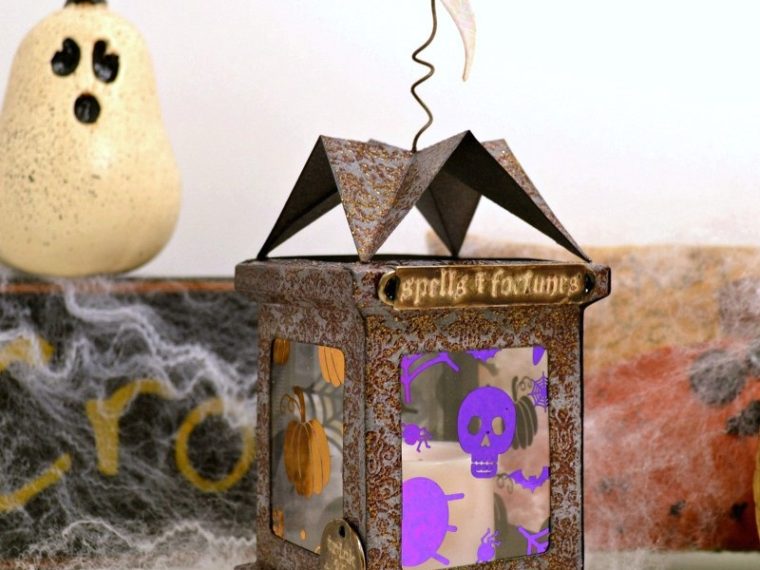 Spells and Fortunes Halloween Luminary with Deco Foil
