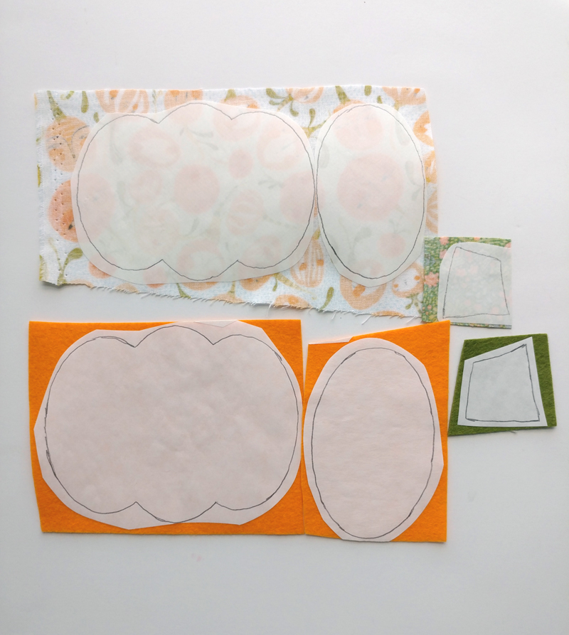 Felt Pumpkin Banner using HeatnBond Fusible Adhesive - Therm O Web