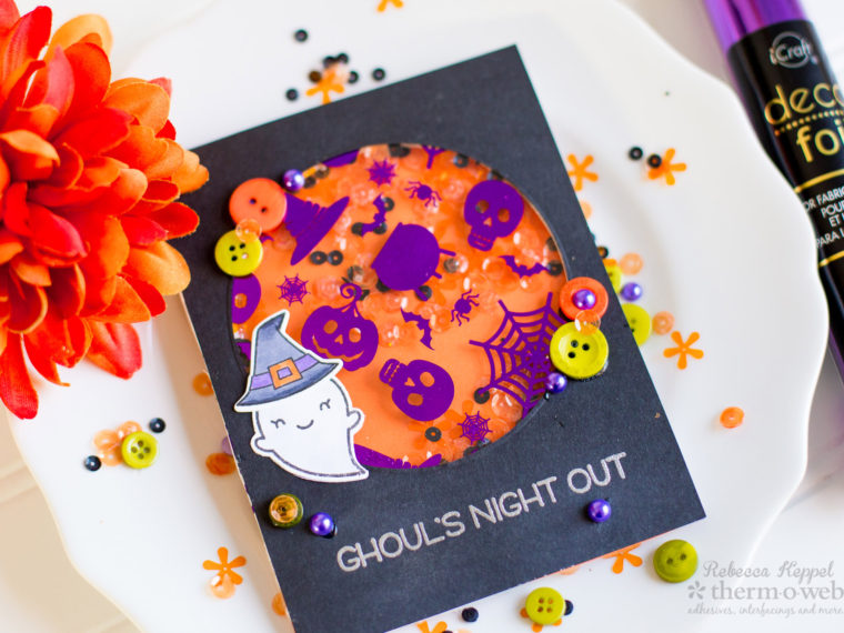 Ghouls Night Out Deco Foil Halloween Card