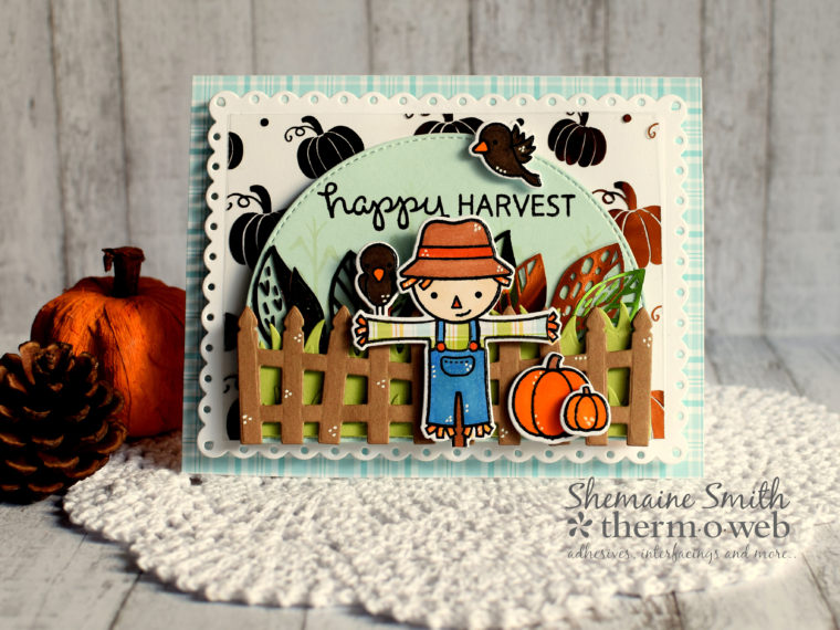 Happy Harvest Card with Deco Foil and Lawn Fawn