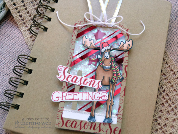 Season's Greeting Holiday Tag with Deco Foil and Joy Clair