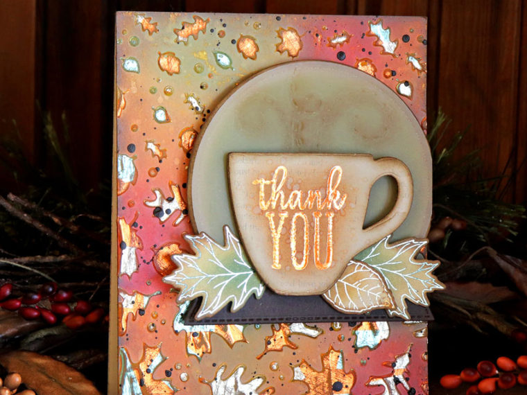 Coffee Lovers Blog Hop Deco Foil Card