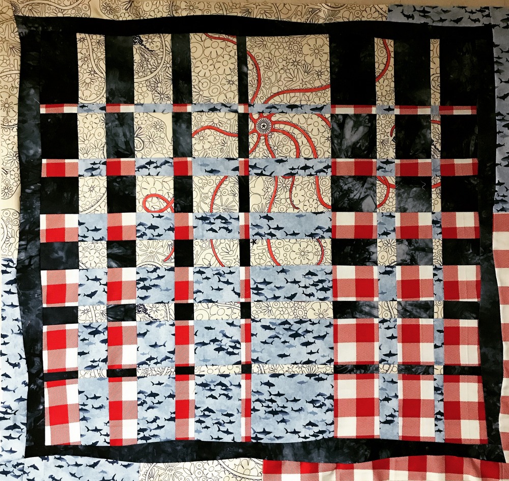 Initial Convergence Quilt Top by Kim Lapacek