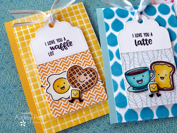 Breakfast Pun Tags with Deco Foil Flock