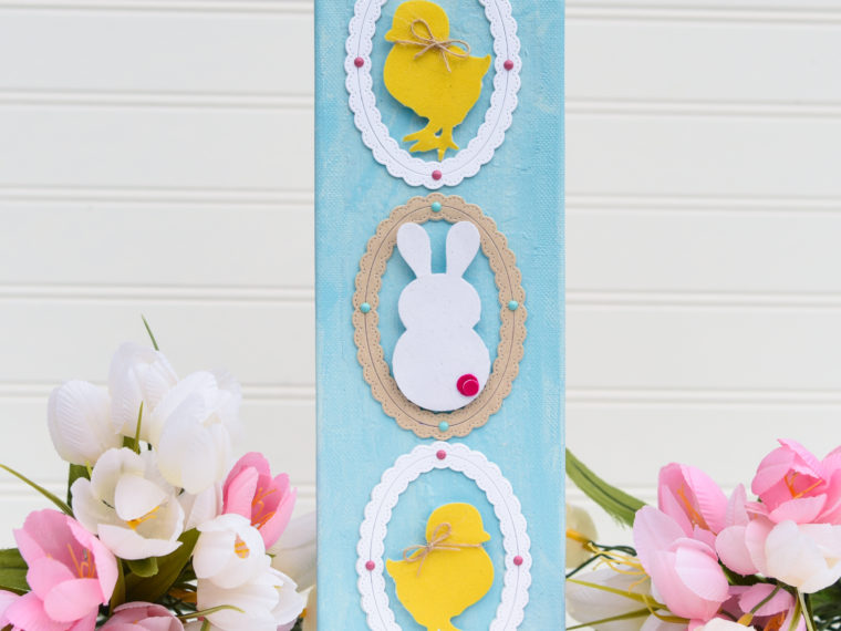 Easter Canvas with Deco Foil Flock Transfer Sheets