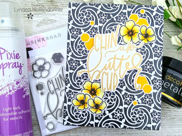 Chin Up Buttercup Deco Foil Card