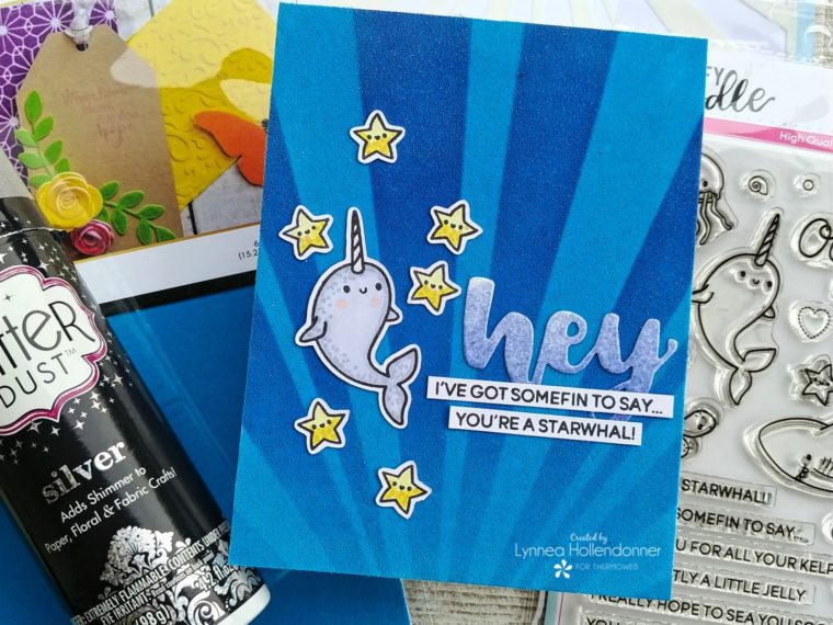 Oceans of Love Card with Heffy Doodle and Deco Foil