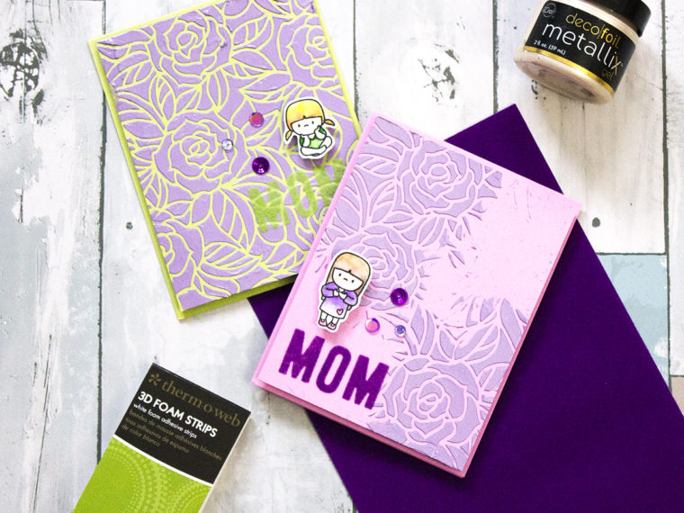 Mother's Day Deco Foil Metallix Cards