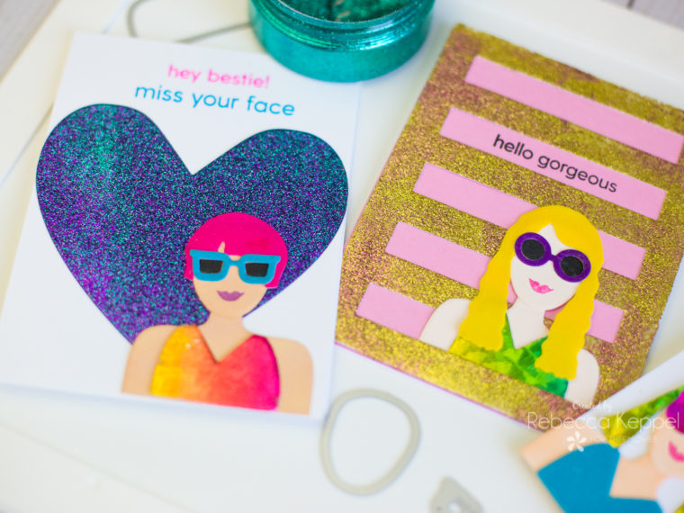 Girlfriend Cards with Deco Foil