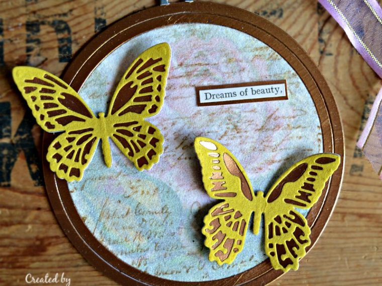Butterfly Dreams Hoop Ornament