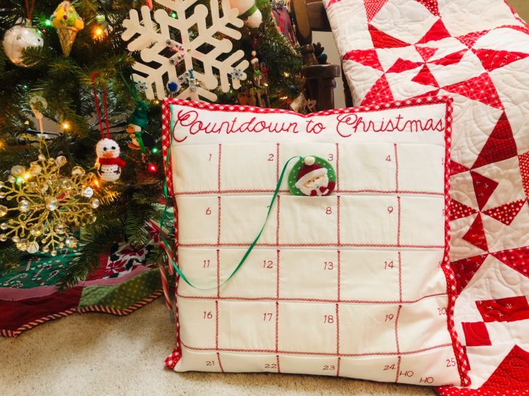 Countdown to Christmas Pillow
