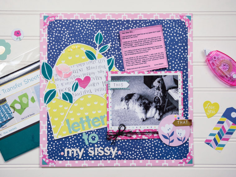 Love Letter Scrapbook Page