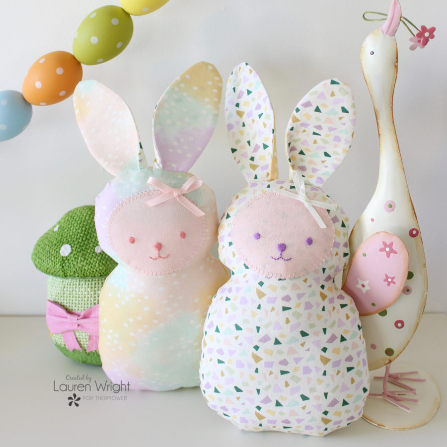 Easter Bunny Fabric Stuffies with HeatnBond - Therm O Web