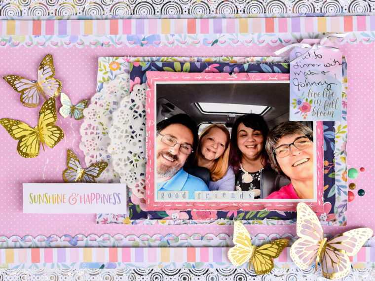 Good Friends Scrapbook Page with Unity