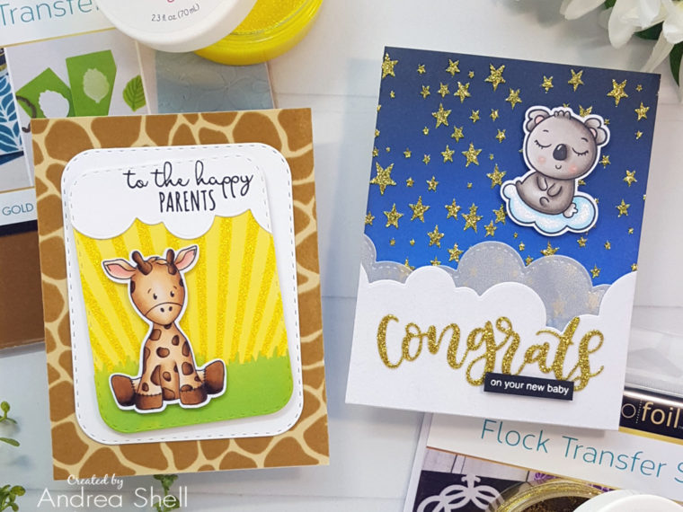 Baby Cards by Andrea Shell | stamps by Whimsy Stamps