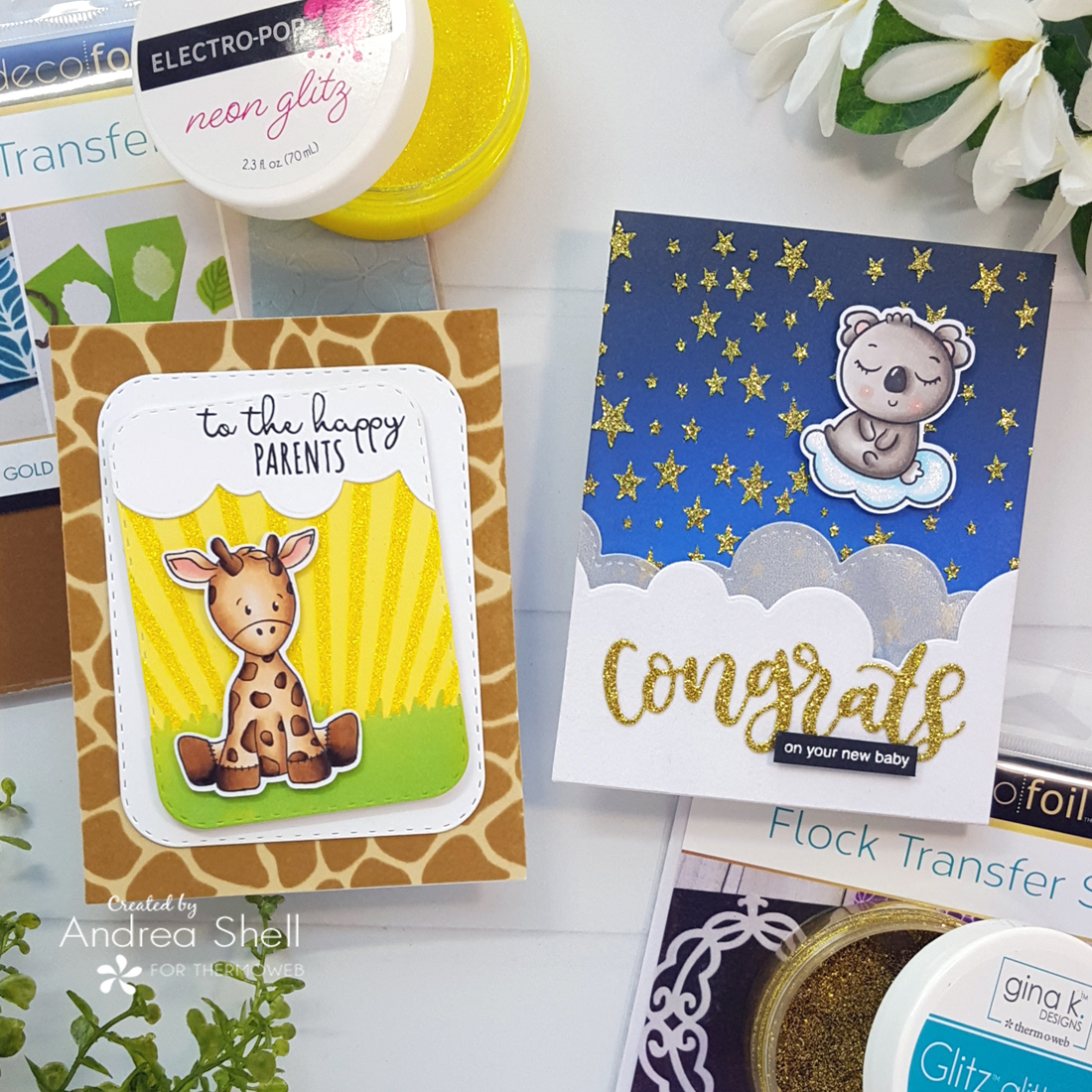 Baby Cards by Andrea Shell | stamps by Whimsy Stamps