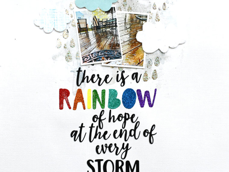 Rainbow of Hope Scrapbook Layout