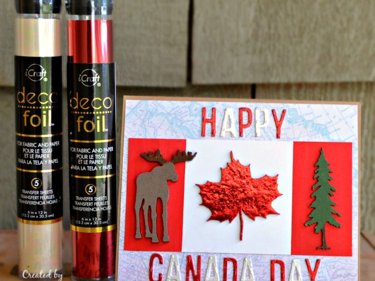 Happy Canada Day Card with Deco Foil