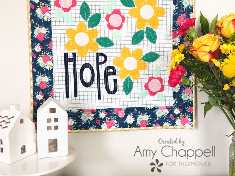 Hope Mini Quilt Wall Hanging