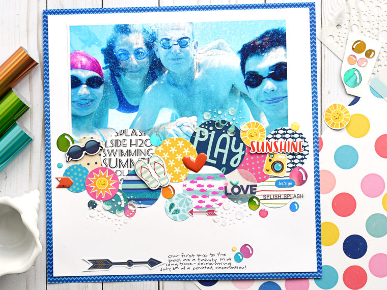 Under the water scrapbook page