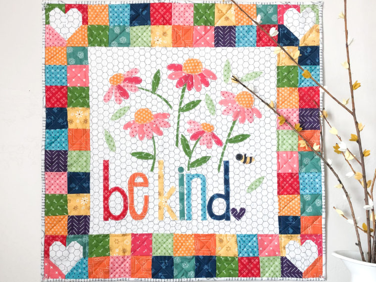 Be Kind Word Mini Quilt