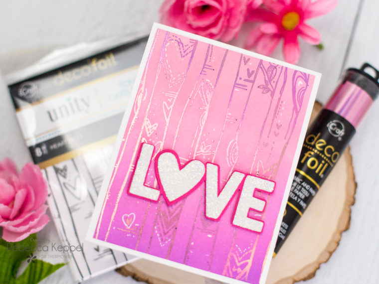 Unity Valentine Card with Deco Foil
