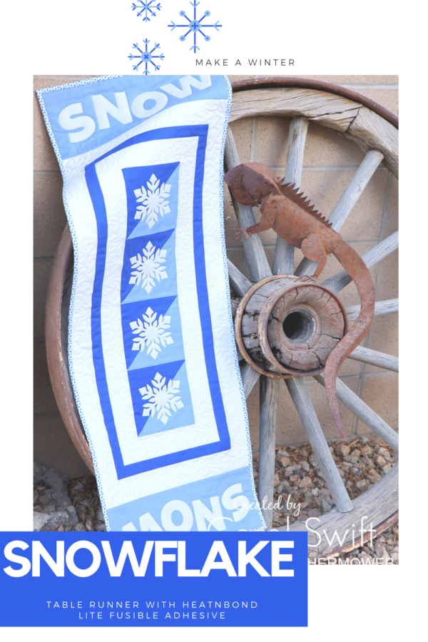 Snowflake Table Runner with Fusible Fleece