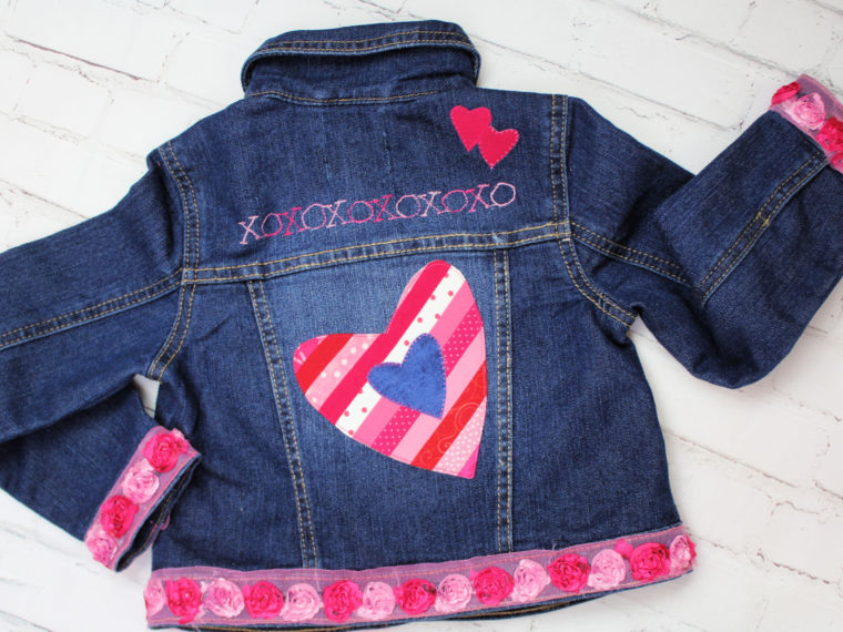 XoXo Denim Jacket Embellishments with HeatnBond