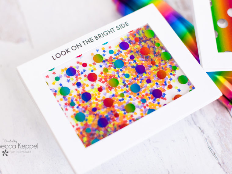 Rainbow Deco Foil Shaker Cards
