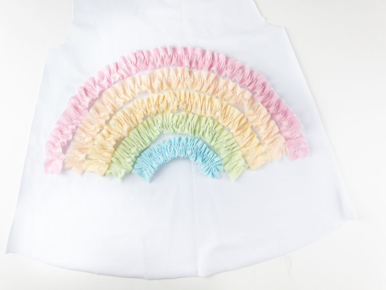 Kids Rainbow Tee with Fabric Fuse