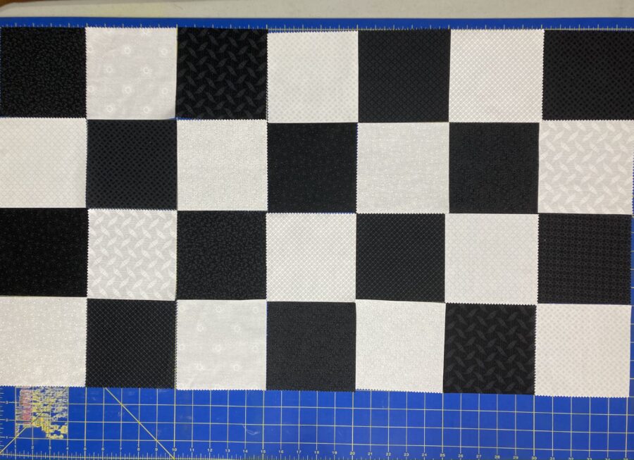 Checkerboard layout
