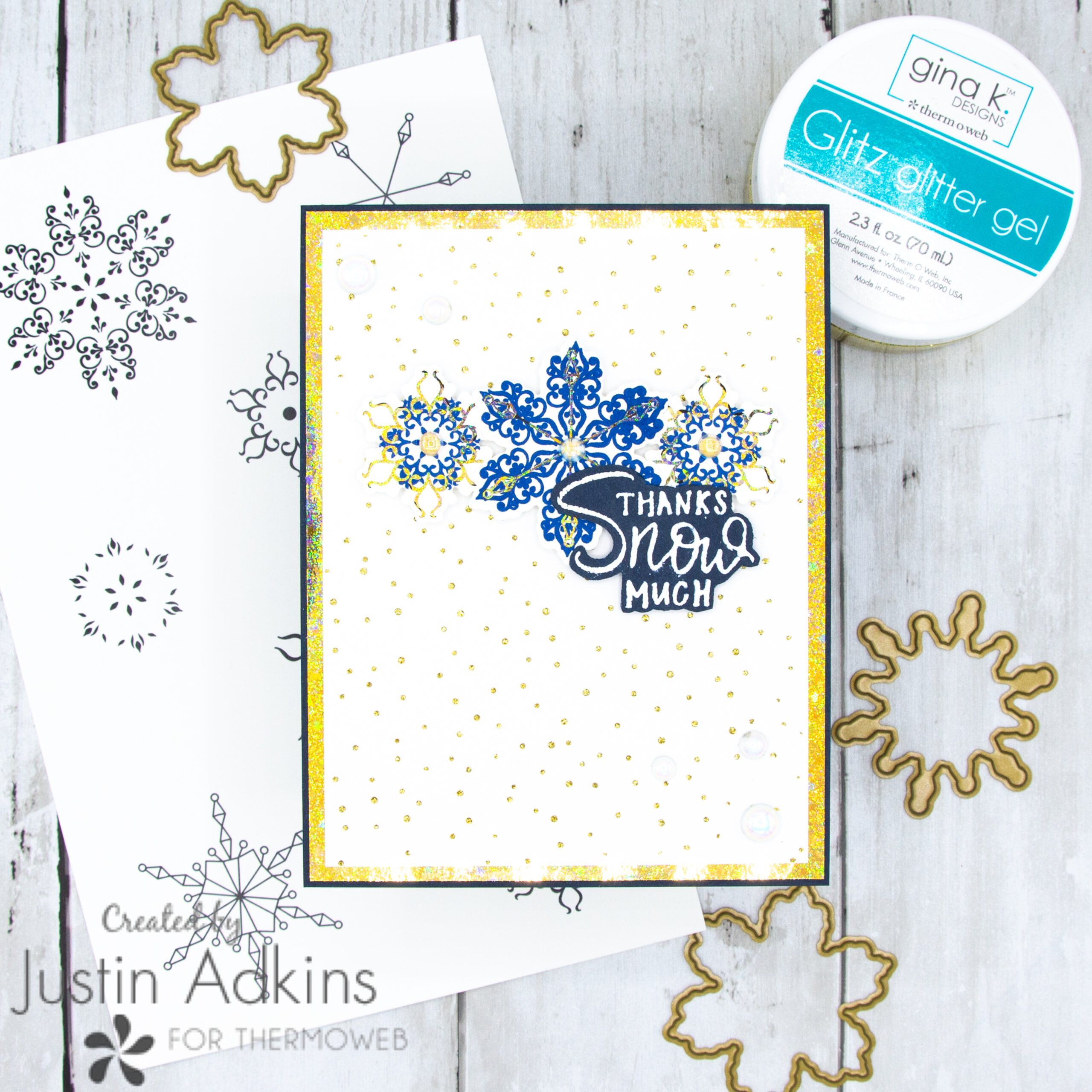 Gina K Designs - Clear Stamp - Snowflake Builder