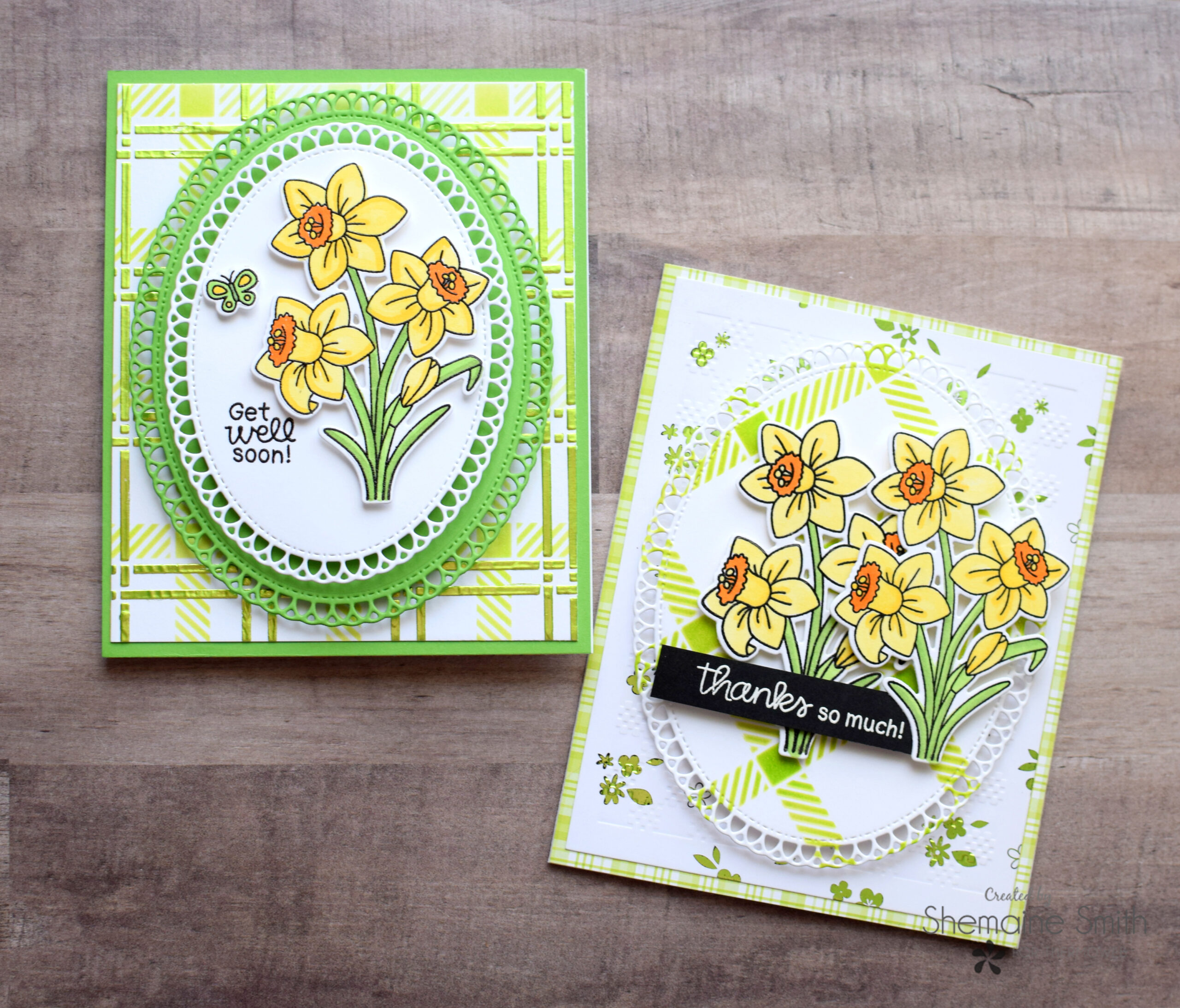 Thanks and Get Well Cards featuring Newton's Nook and Deco Foil - Therm ...