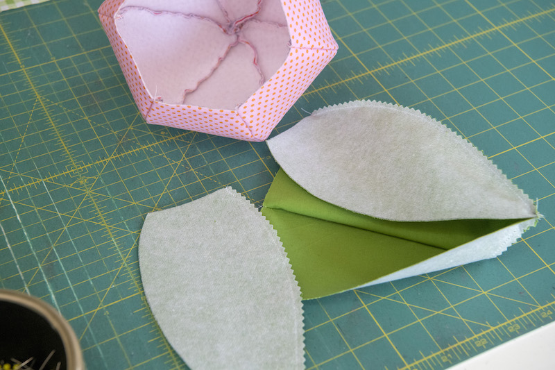 repeat steps with lining pieces