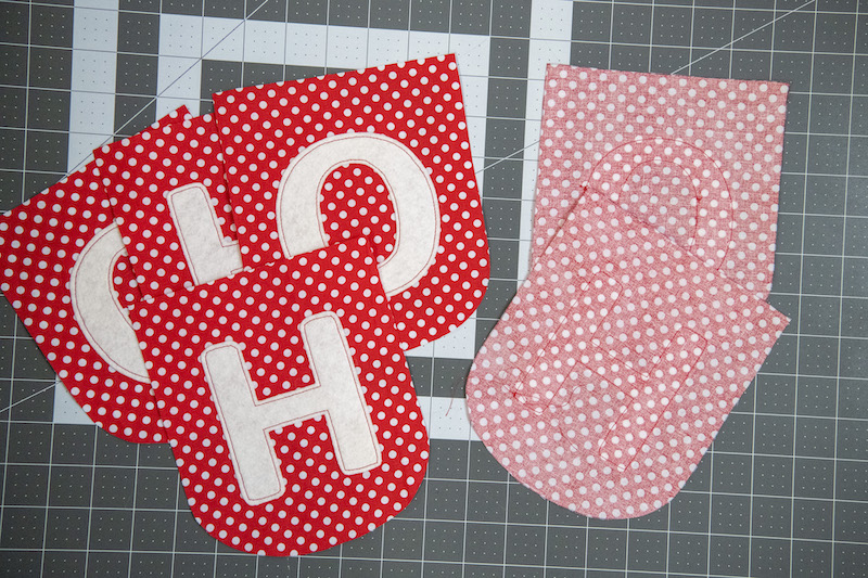 attach felt letters to banners