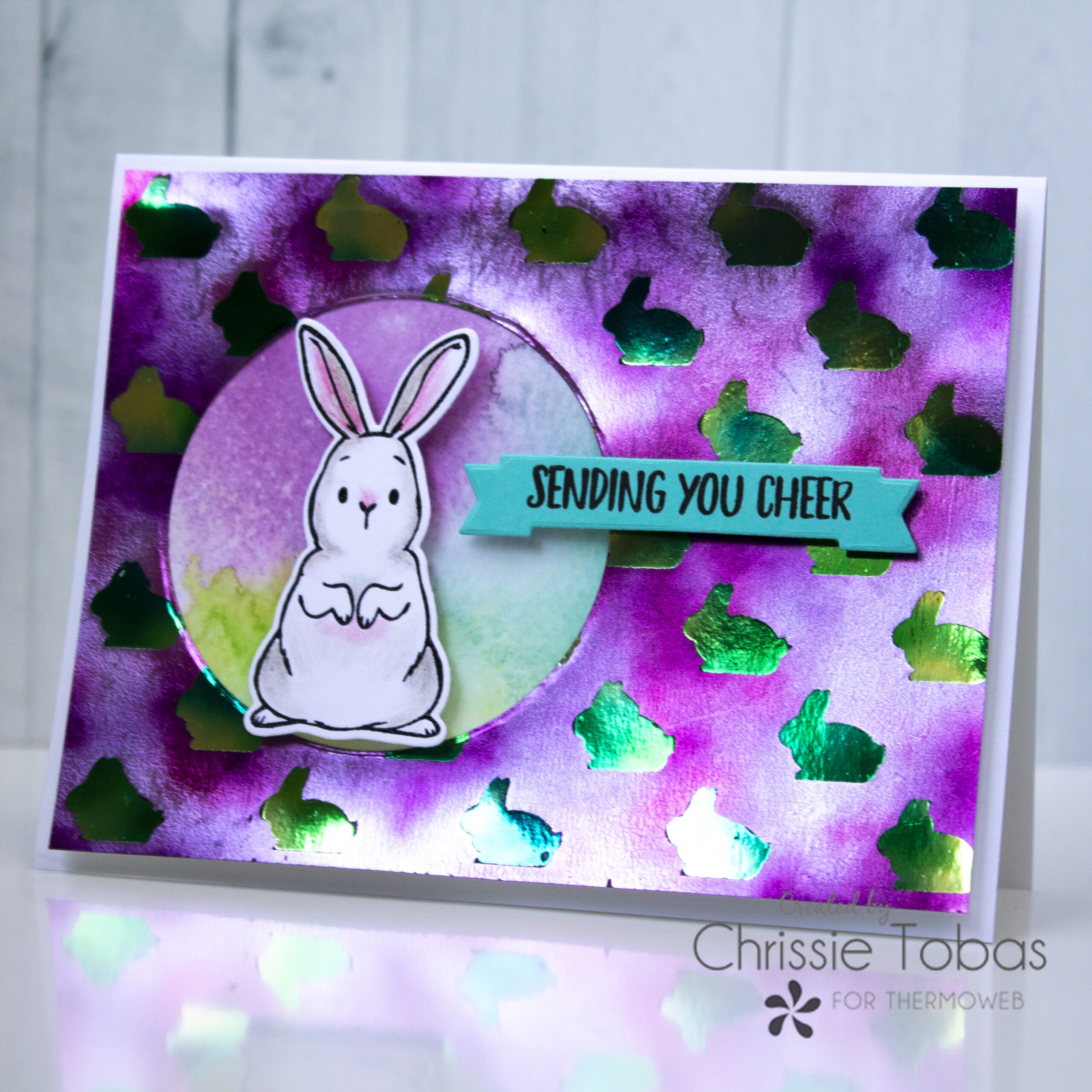 Chrissie Spring Bunny Card1 WM