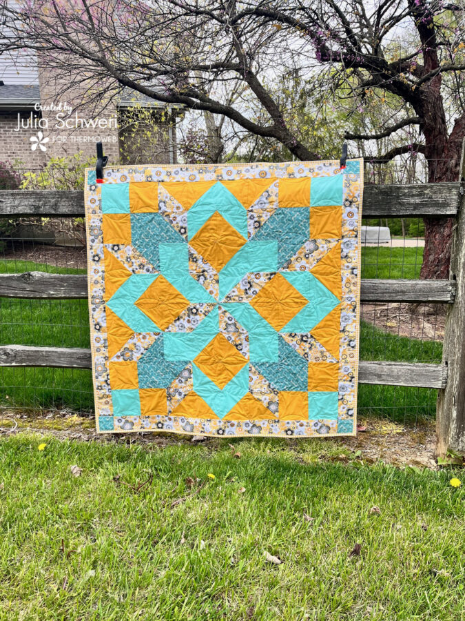 Carpenter Star Quilt using SpraynBond Fabric Stiffener - Therm O Web