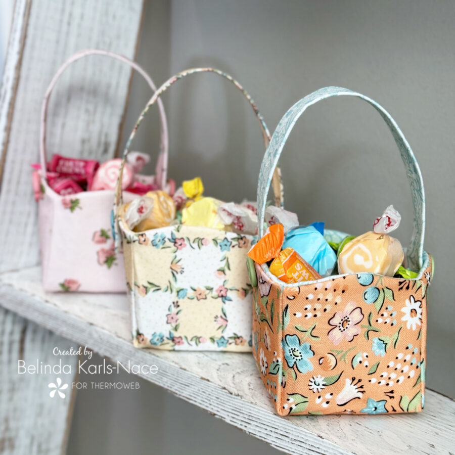 Bitty Goody Basket - a Project by Belinda Karls-Nace for the Therm O Web Blog