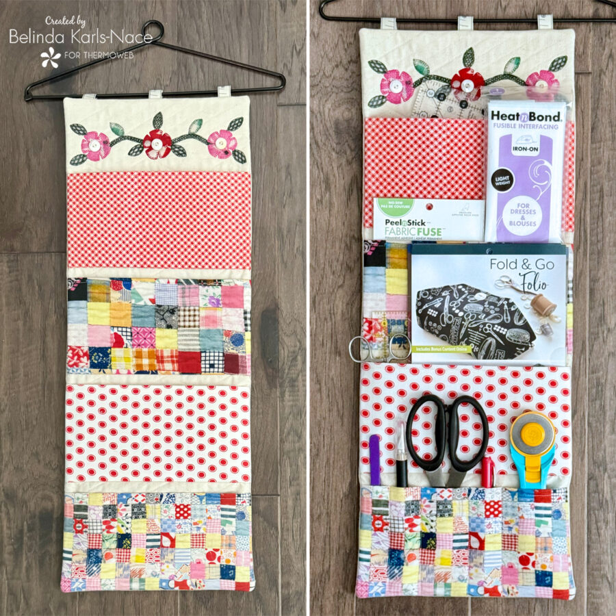 Patchwork Pocket Organizer – A Project for the Therm O Web Blog