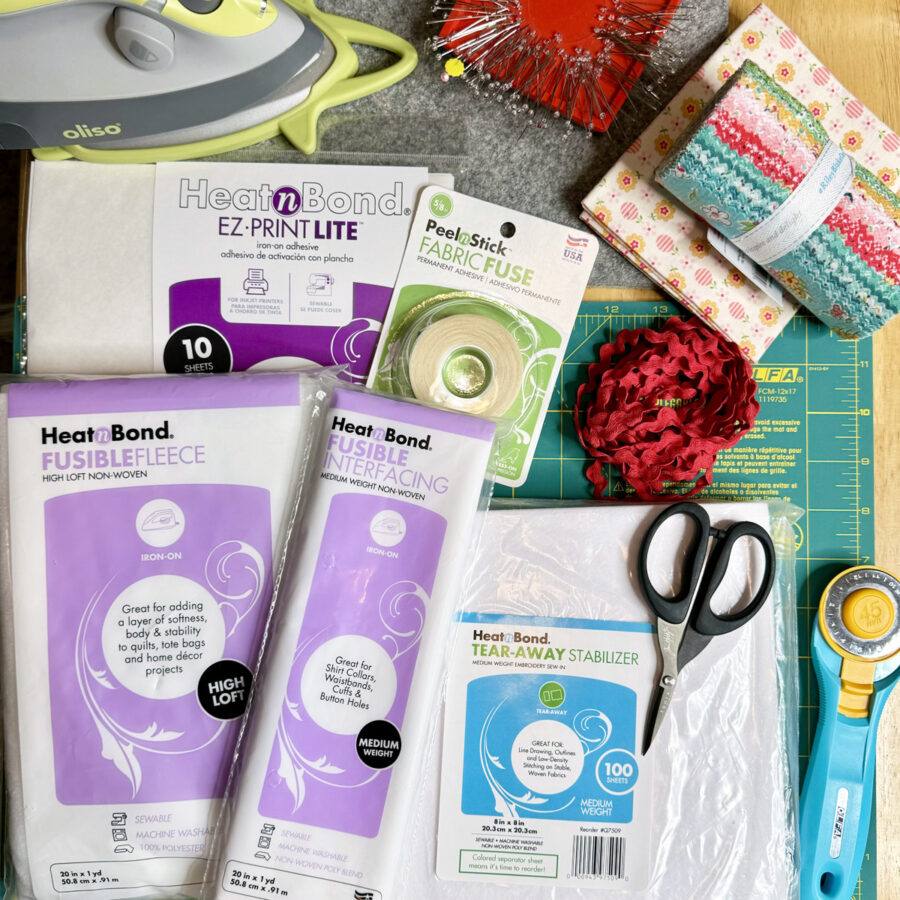 Supplies for Freshly Picked Mini Quilt – A Project for the Therm O Web Blog