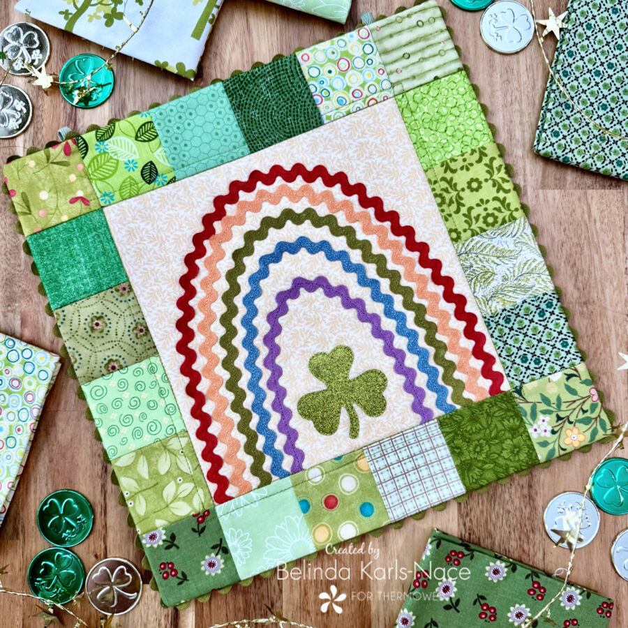 Lucky Charm Mini Quilt - A Project for the Therm O Web Blog by Belinda Karls-Nace/Blue Ribbon Designs